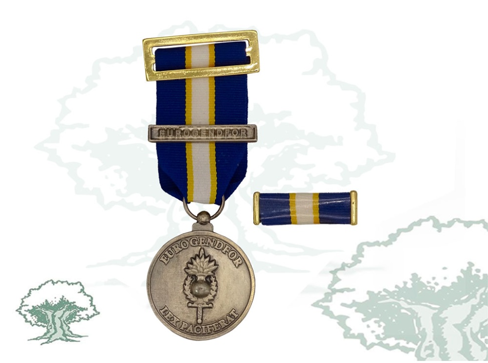 Medalla Eurogendfor baño plata