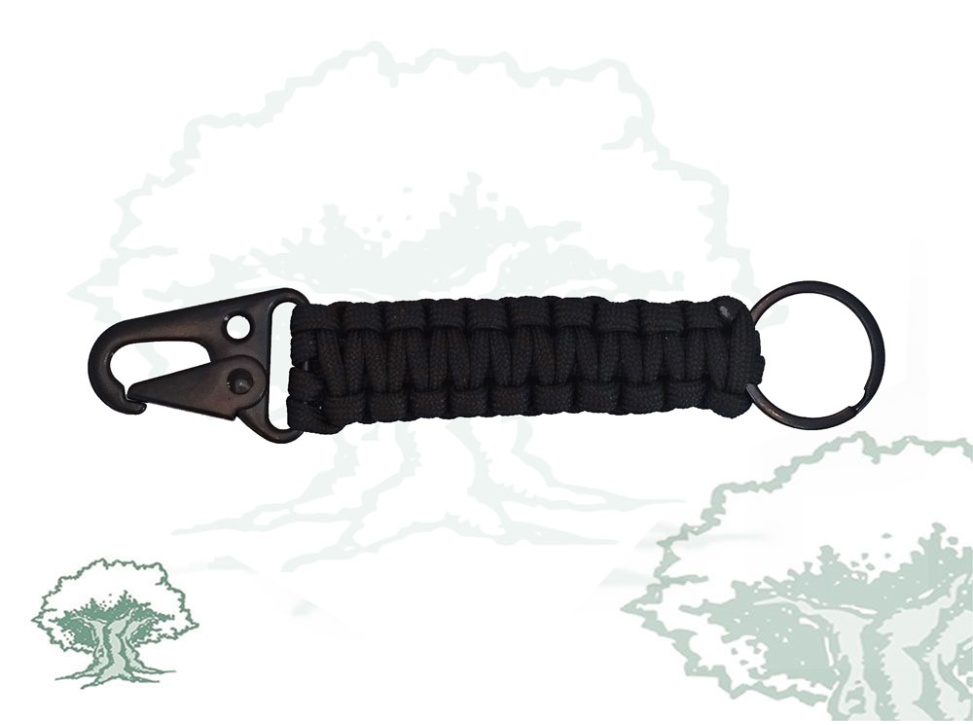 Mosquetón metálico paracord