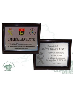 Metopa dedicatoria con estuche