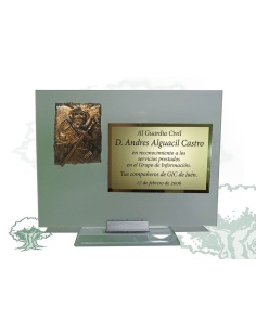 Placa Guardia Civil de cristal traslúcido varios modelos 2