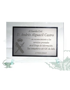 Placa Guardia Civil de cristal varios modelos 2