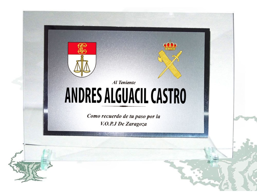 Placa Guardia Civil de cristal varios modelos