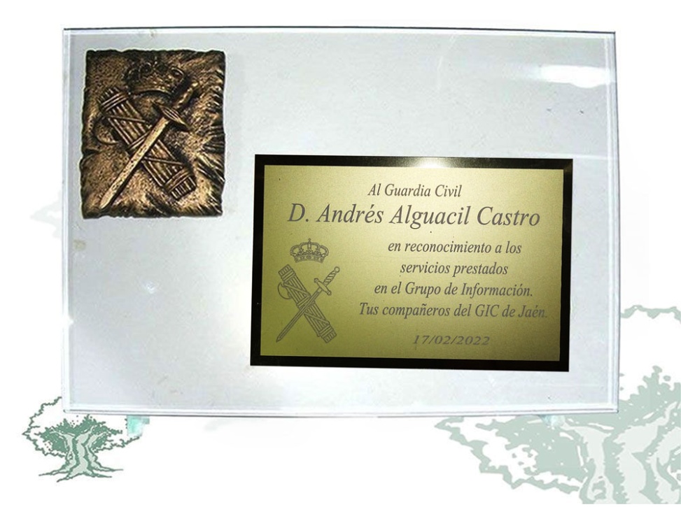 Placa Guardia Civil de cristal varios modelos