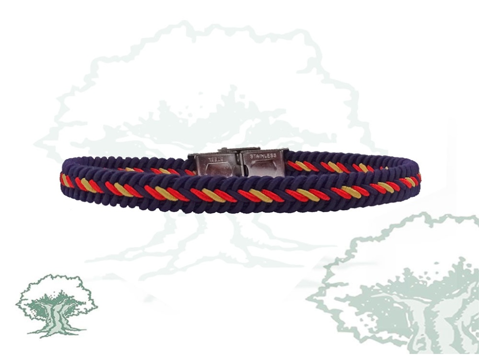 Pulsera de hilo trenzado marino