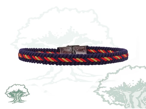 Pulsera de hilo trenzado marino
