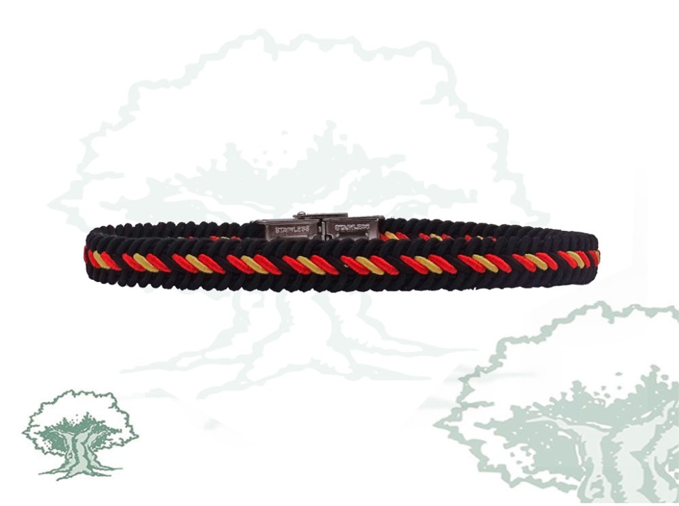 Pulsera de hilo trenzado negro
