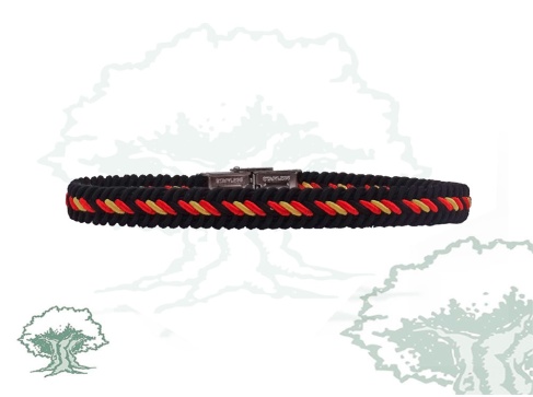 Pulsera de hilo trenzado negro