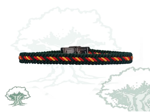 Pulsera de hilo trenzado verde