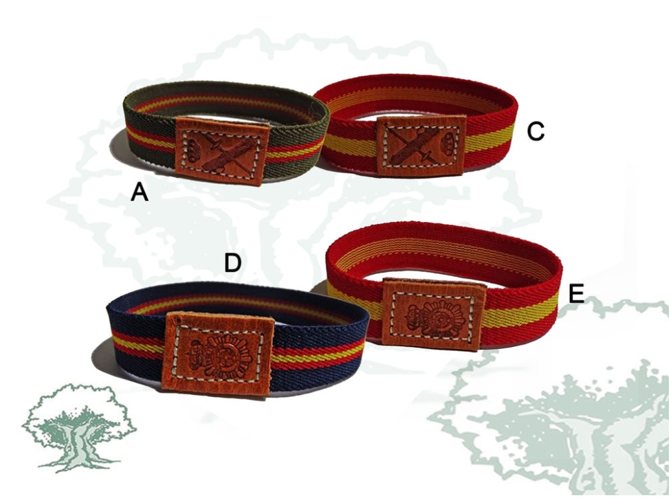 Pulsera caballero de goma