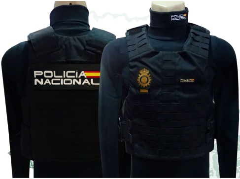 Funda chaleco antibalas Policía Nacional molle
