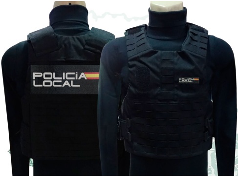 Funda chaleco antibalas Policía Local molle