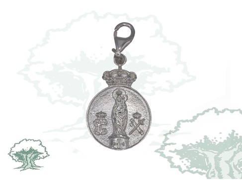 Colgante Virgen del Pilar de plata