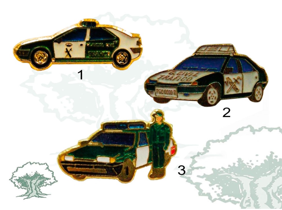 Pin Guardia Civil de Tráfico coche