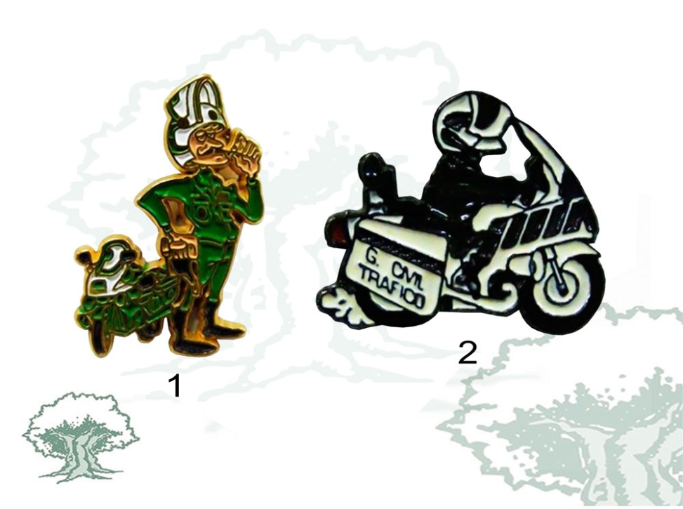 Pin Guardia Civil de Tráfico motorista clásico