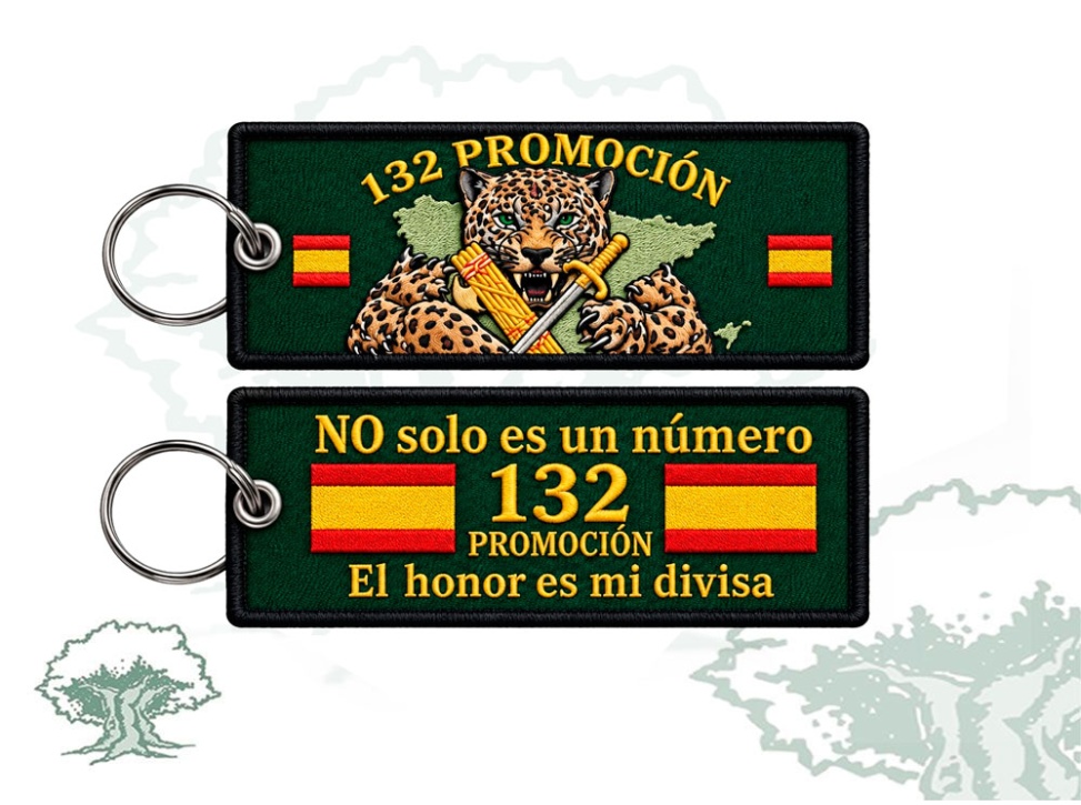 Llavero 132 Promoción Guardia Civil bordado