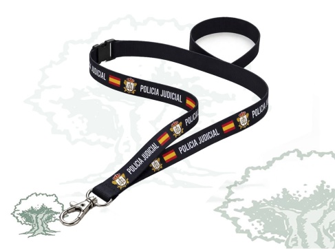 Cinta lanyard Policía Judicial Guardia Civil