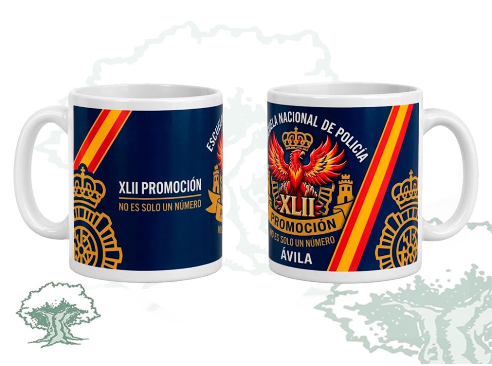 Taza XLII Promoción Escuela Nacional de Policía Ávila
