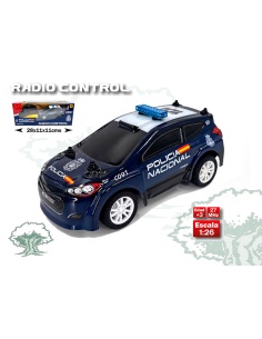 Coche Policía Nacional de juguete radio control azul