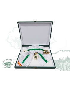 Gran Cruz Mérito Guardia Civil distintivo blanco con banda y venera