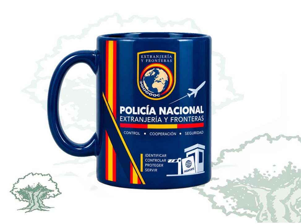 Taza Extranjería y Fronteras Policía Nacional