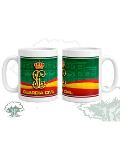 Taza Guardia Civil emblema antiguo