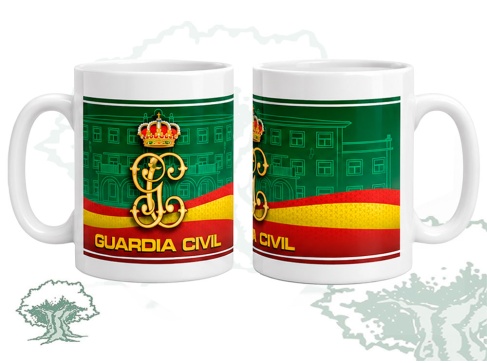 Taza Guardia Civil emblema antiguo
