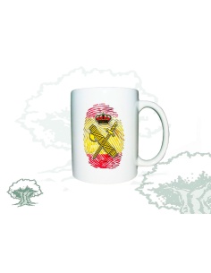 Taza Guardia Civil huella