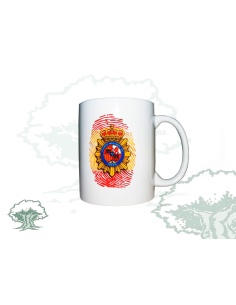 Taza Policía Nacional huella