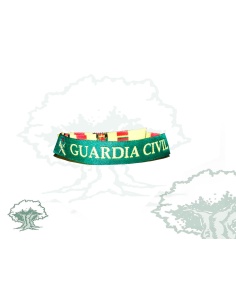 Pulsera Guardia Civil de tela verde