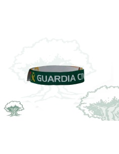 Pulsera Guardia Civil de tela verde oscuro