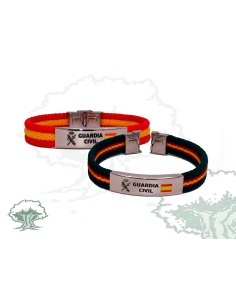 Pulsera Guardia Civil de lona con chapa