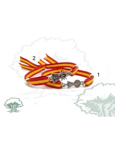 Pulsera Virgen del Pilar España de tela