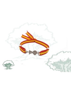 Pulsera Virgen del Pilar España de tela 2