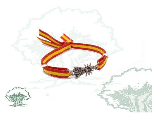 Pulsera Virgen del Pilar España de tela