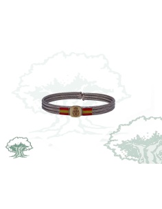 Pulsera Policía Nacional plata  España media caña hombre
