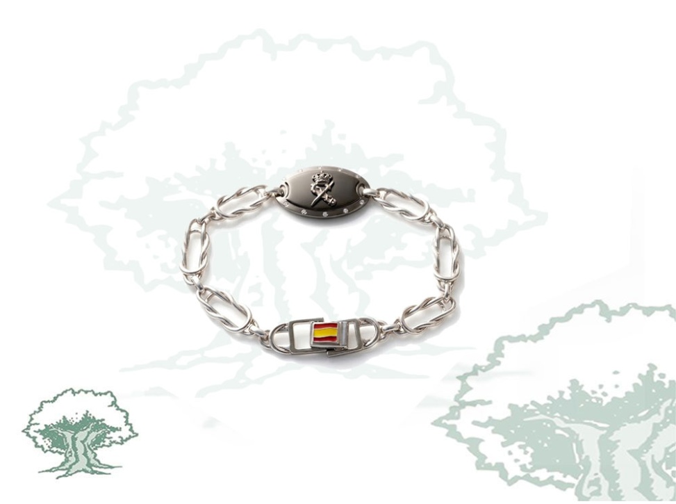 Pulsera Guardia Civil de plata varios modelos