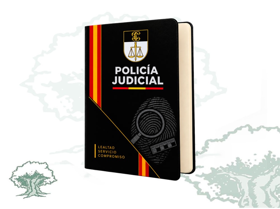 Libreta Policía Judicial Guardia Civil de polipiel