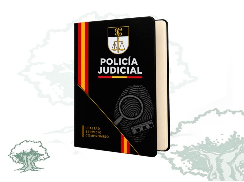 Libreta Policía Judicial Guardia Civil de polipiel