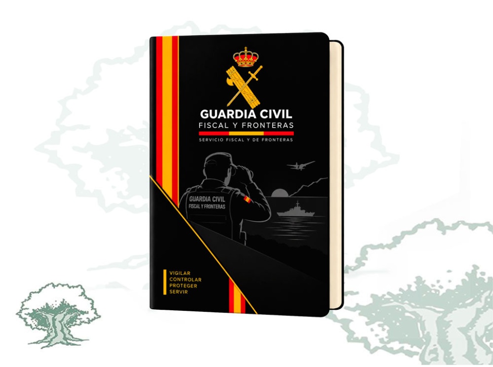 Libreta Fiscal y Fronteras Guardia Civil de polipiel