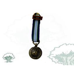 Medalla de la ONU (MINUSTAH) miniatura
