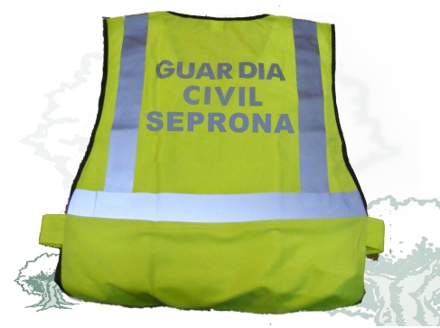 Chaleco reflectante Seprona de la Guardia Civil