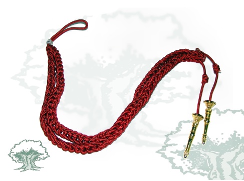 Cordón doble rayón en rojo adulto/niño