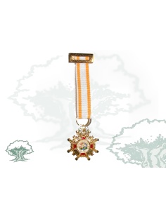 Medalla Orden de Isabel la Católica miniatura