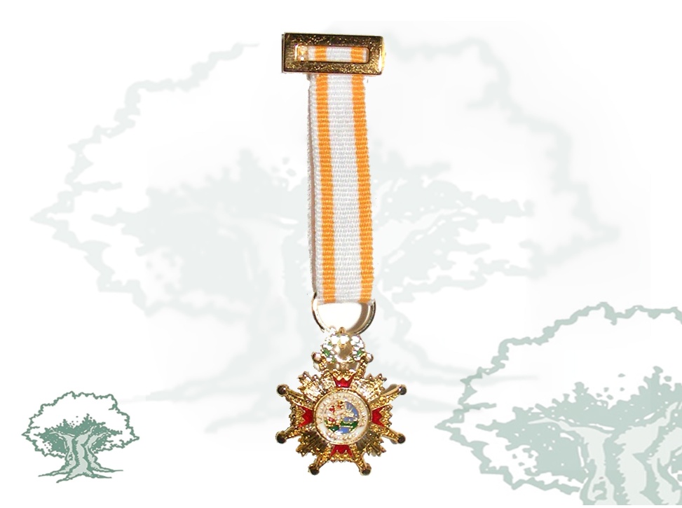 Medalla Orden de Isabel la Católica miniatura