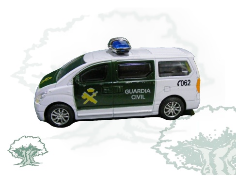 Furgón Guardia Civil de juguete de plástico