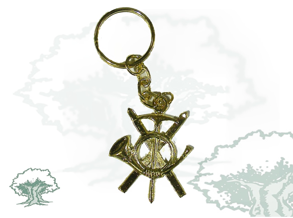 Llavero Montaña Guardia Civil dorado