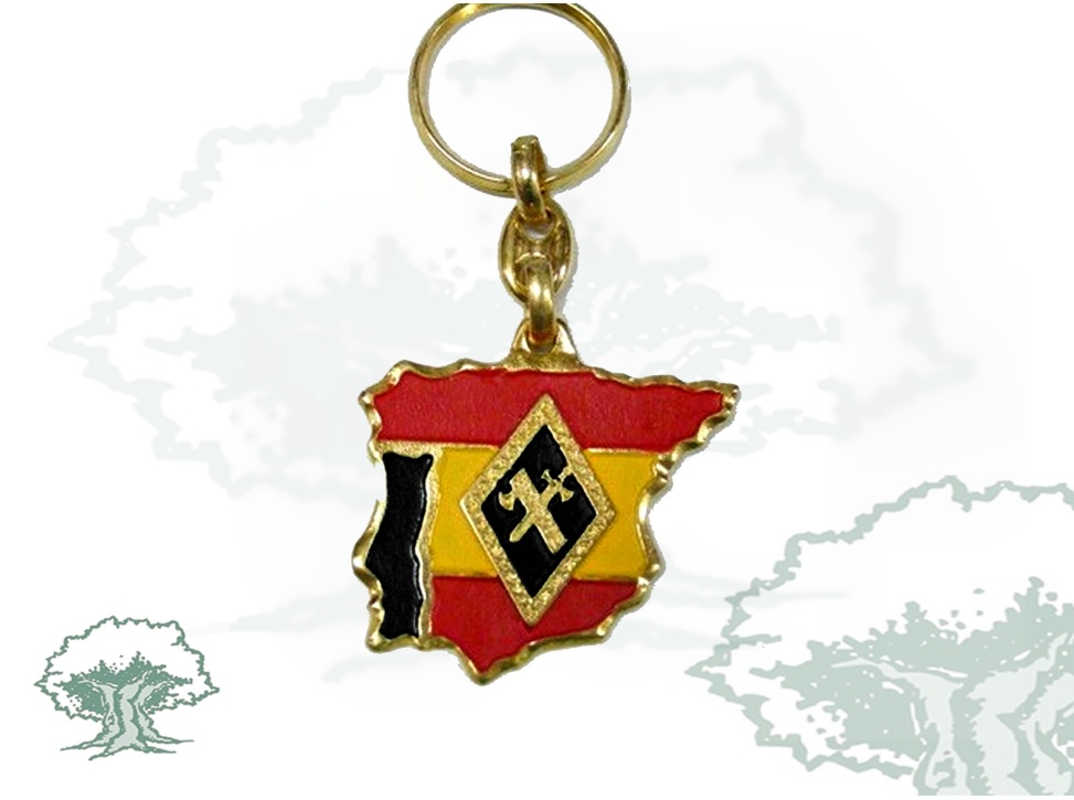 Llavero silueta España Guardia Civil