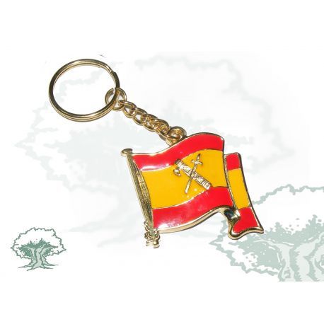 Llavero bandera España Guardia Civil. La Tienda de España