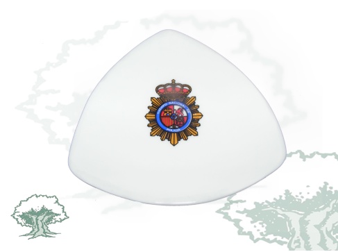 Imán Policía Nacional triangular mediano