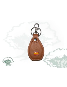 Llavero bandera España cuero